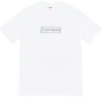 Supreme x KAWS Chalk Logo Tee White