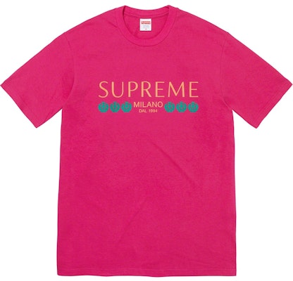 Supreme Milano Tee Pink - Novelship
