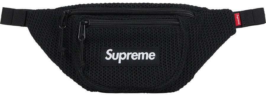 supreme-string-waist-bag-black