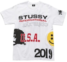 Stussy x Cactus Plant Flea Market USA 2019 Tee White Stussy x Cactus Plant Flea Market USA 2019 Tee White