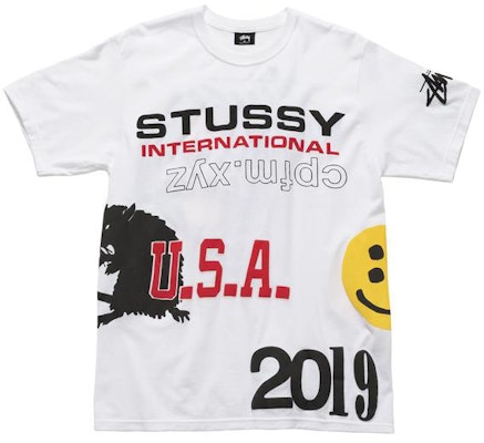 Stussy x Cactus Plant Flea Market USA 2019 Tee White Buy Stussy x Cactus Plant Flea Market USA 2019 Tee White