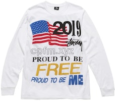 Stussy x Cactus Plant Flea Market Proud To Be L/S Tee White Stussy x Cactus Plant Flea Market Proud To Be L/S Tee White