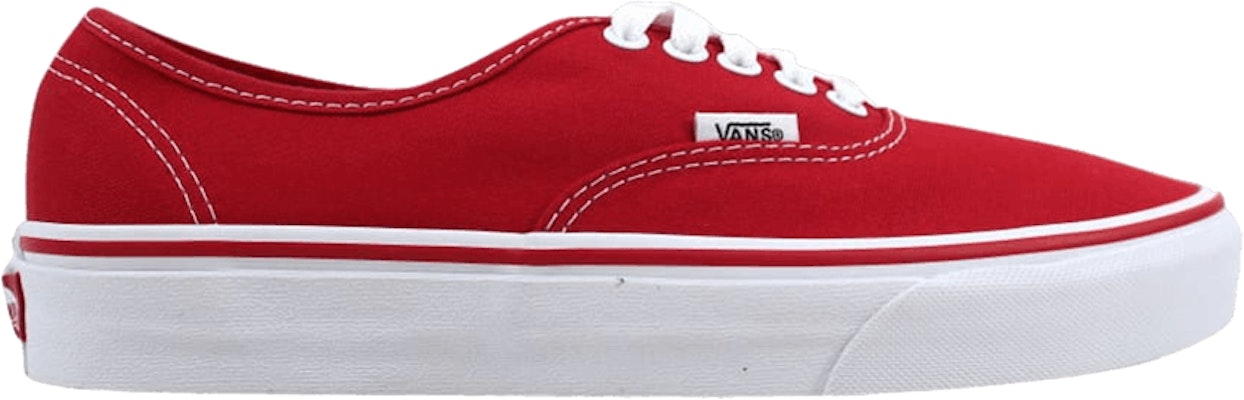 Red low 2025 top vans