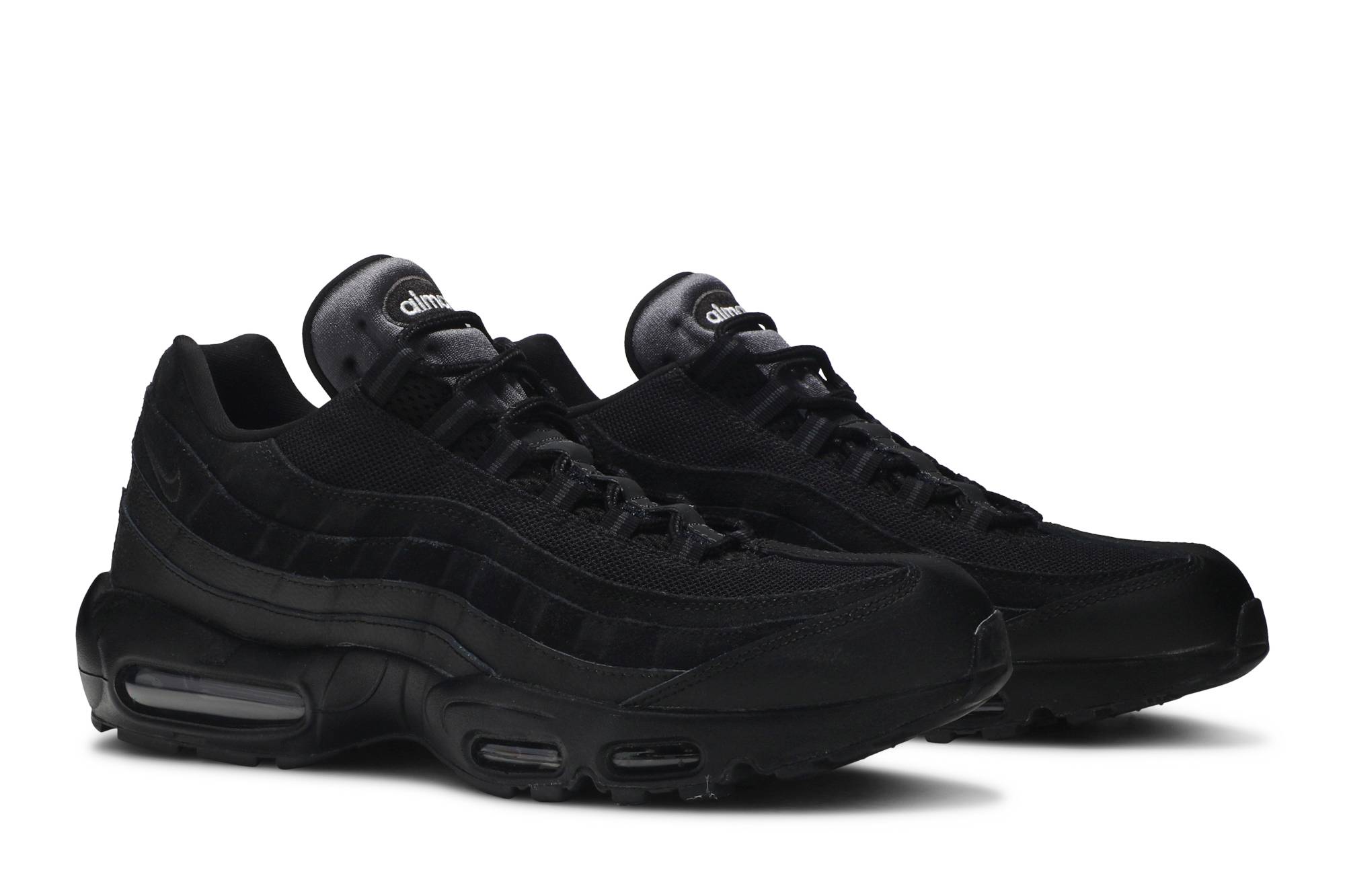 nike 95s grey and black