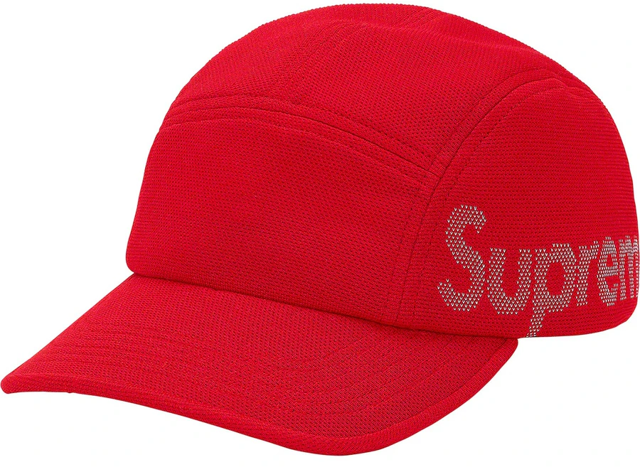 supreme-jacquard-pique-camp-cap-red