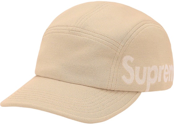 Supreme Jacquard Pique Camp Cap Tan - Novelship