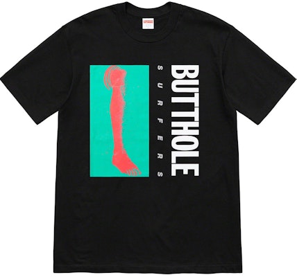 Supreme/Butthole Surfers Leg Tee Black Buy Supreme/Butthole Surfers Leg Tee Black