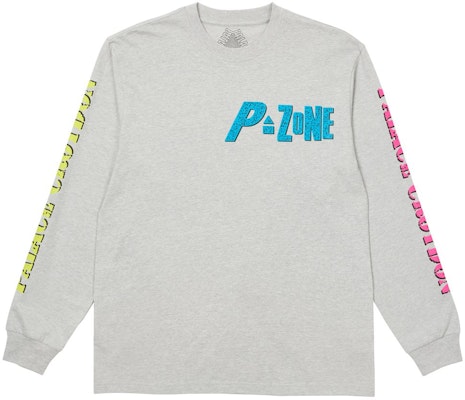 PALACE M-ZONE MUTANT STOMP LONGSLEEVE GREY MARL Order PALACE M-ZONE MUTANT STOMP LONGSLEEVE GREY MARL