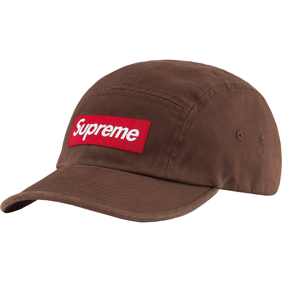 Buy Supreme ウォッシュドチノ キャンプキャップ (FW21) 茶
