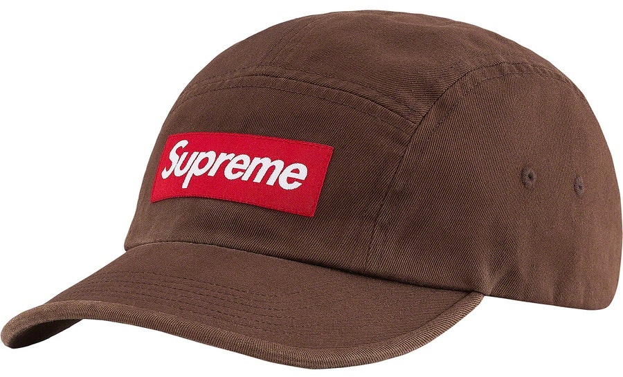 supreme-washed-chino-twill-camp-cap-fw-21-brown