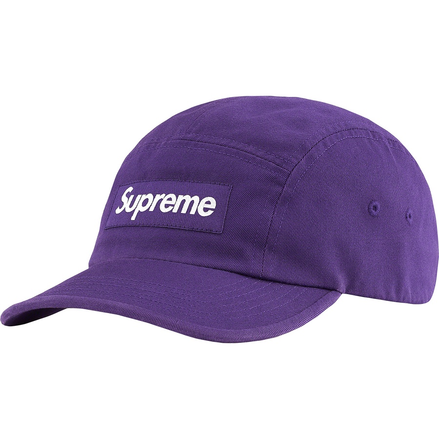 Supreme Washed Chino Twill Camp Cap Dark Purple