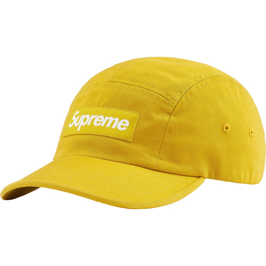 Supreme Washed Chino Twill Camp Cap (FW21) Sulfur