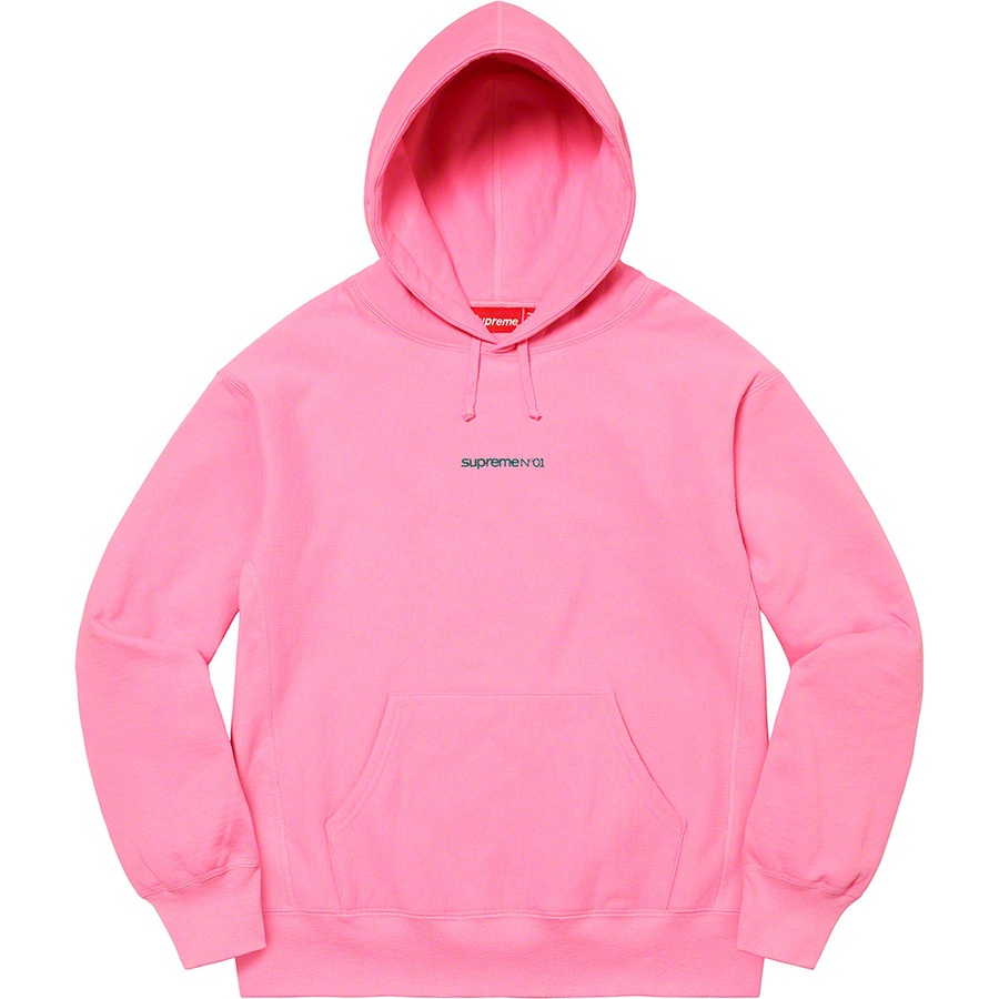 supreme number one hooded sweatshirt
