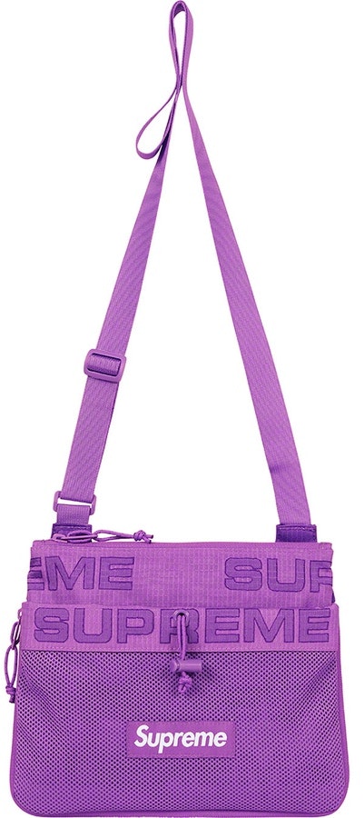 Supreme nike shoulder bag purple sales