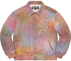 Supreme Pebbled Leather Varsity Jacket Multicolor Supreme Pebbled Leather Varsity Jacket Multicolor