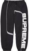 Supreme S Paneled Belted Track Pant Black