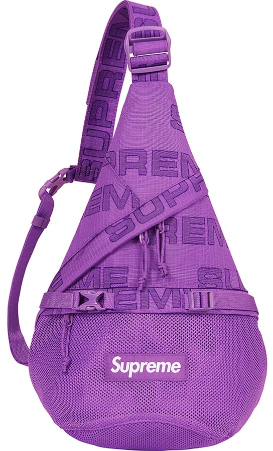 【美品】supreme shoulder bag 紫 purple
