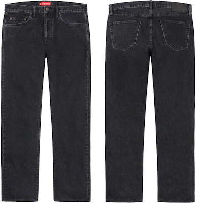 Supreme Jean Slim Negro Lavado Piedra Buy Supreme Jean Slim Negro Lavado Piedra