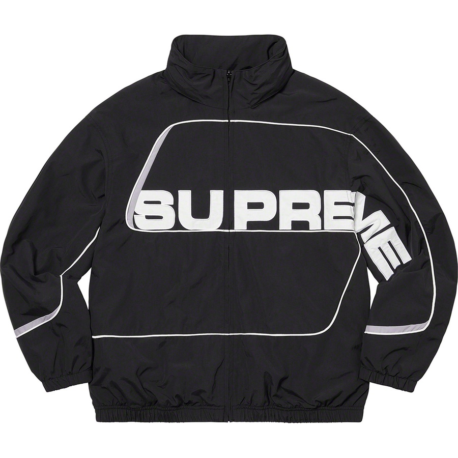 Supreme S Paneled Track Jacket Black