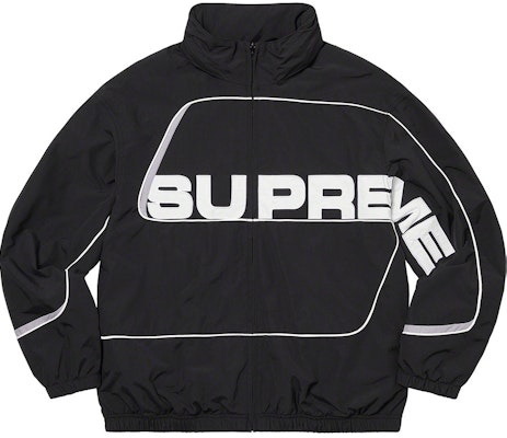 Supreme S Paneled Track Jacket Black Buy Supreme S Paneled Track Jacket Black