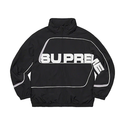 Supreme S Paneled Track Jacket Black