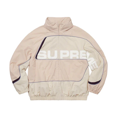 Supreme S Paneled Track Jacket Dusty Pink
