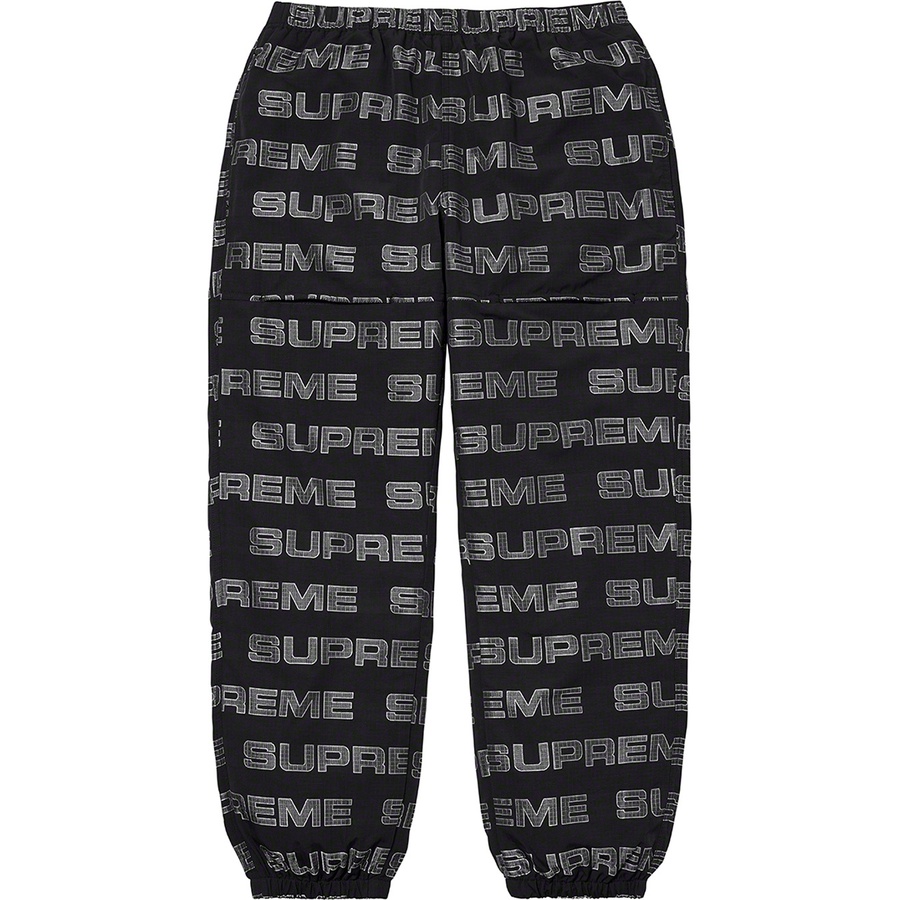 Supreme Logo Ripstop Track Pant Black