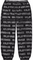 Supreme Logo Ripstop Track Pant Black