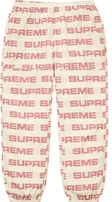 Supreme Logo Ripstop Track Pant Natural Buy Supreme Logo Ripstop Track Pant Natural