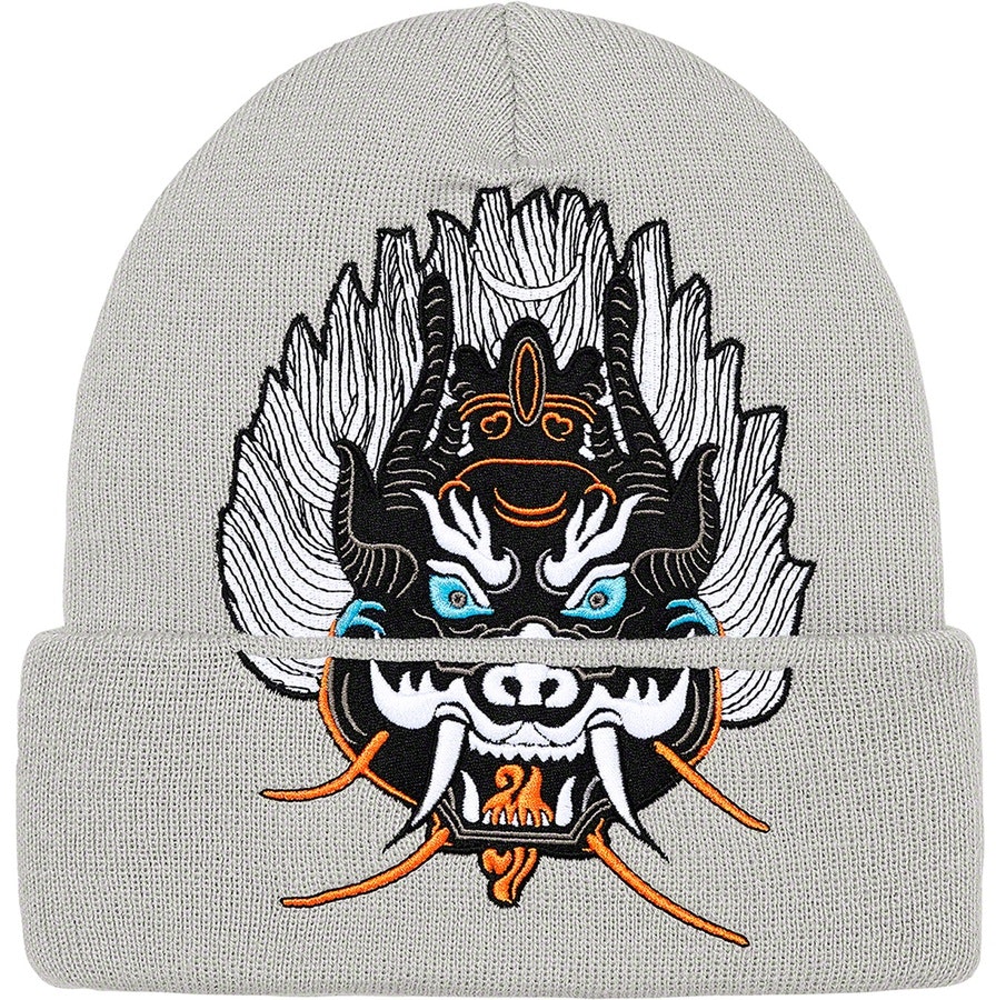 supreme-demon-beanie-grey