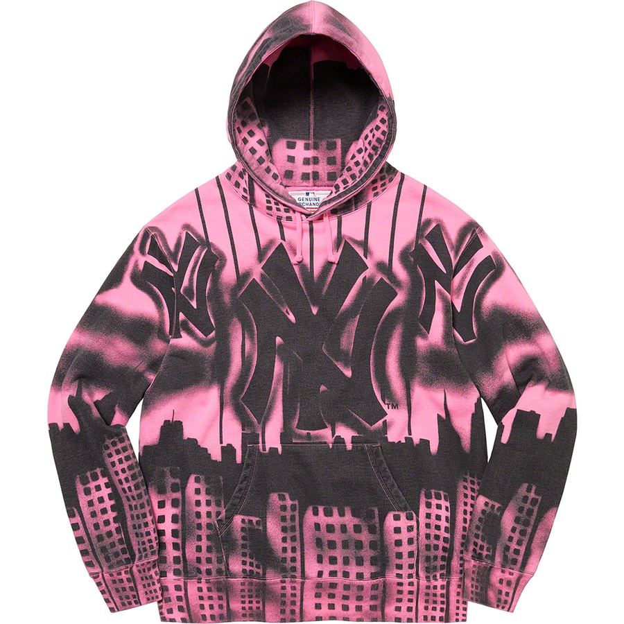 Supreme®/New York Yankees™Airbrush Hooded Sweatshirt Pink