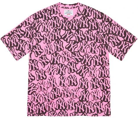Supreme/纽约洋基队气刷短袖上衣 粉色 Buy Supreme/纽约洋基队气刷短袖上衣 粉色