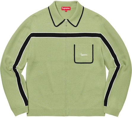 Supreme zip cheap up polo sweater