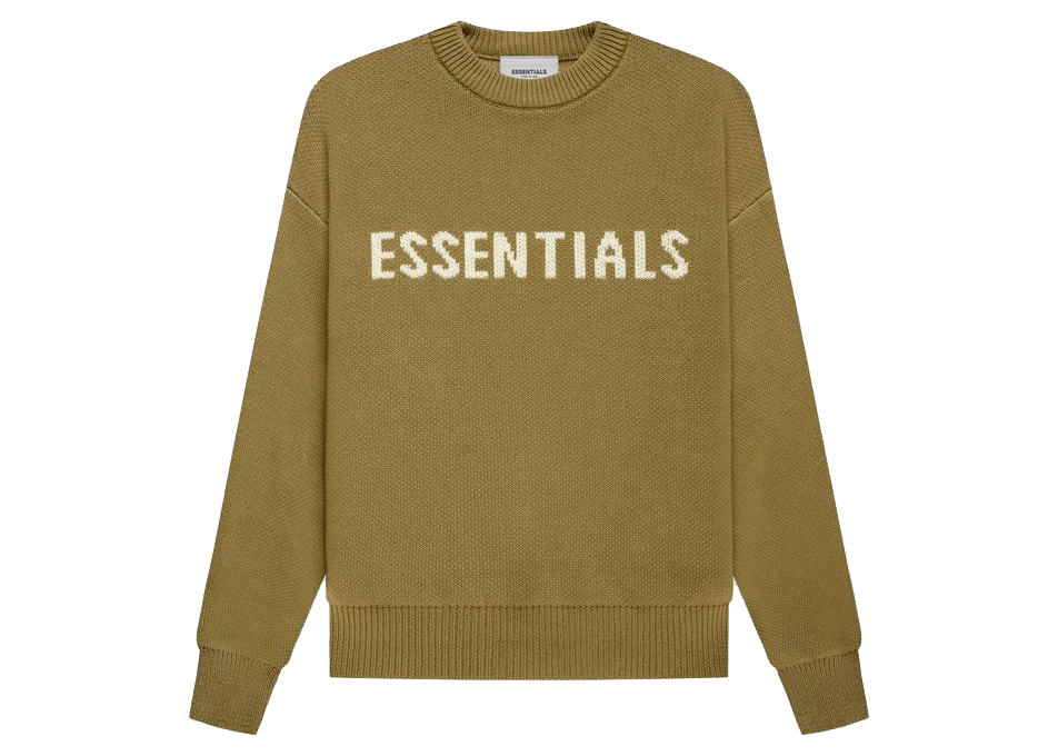 Fear of God ESSENTIALS Knit Pullover Amber (Kids) - Novelship