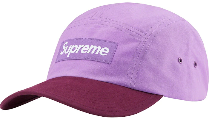 Supreme Waxed Cotton Camp Cap Purple Buy Supreme Waxed Cotton Camp Cap Purple