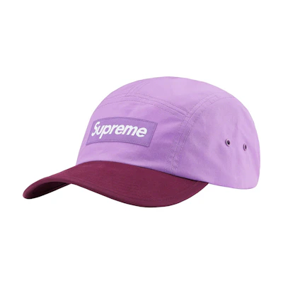 Supreme Waxed Cotton Camp Cap Purple
