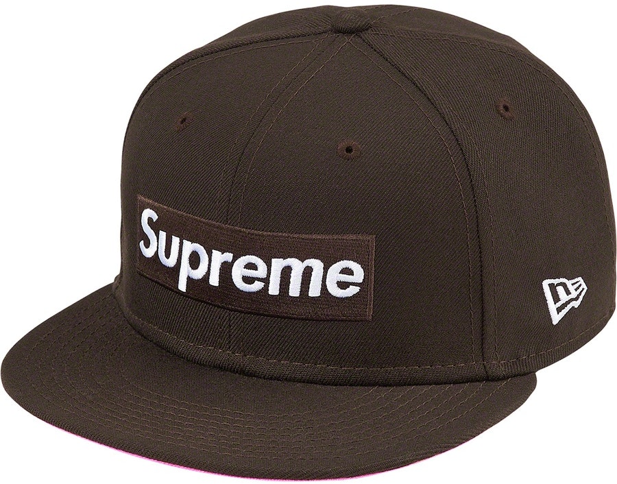 supreme-no-comp-box-logo-new-era-brown