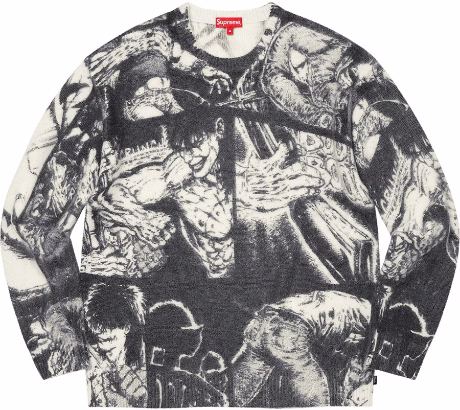 supreme-the-crow-sweater-white