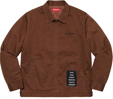 Supreme/The Crow Work Jacket Brown Buy Supreme/The Crow Work Jacket Brown