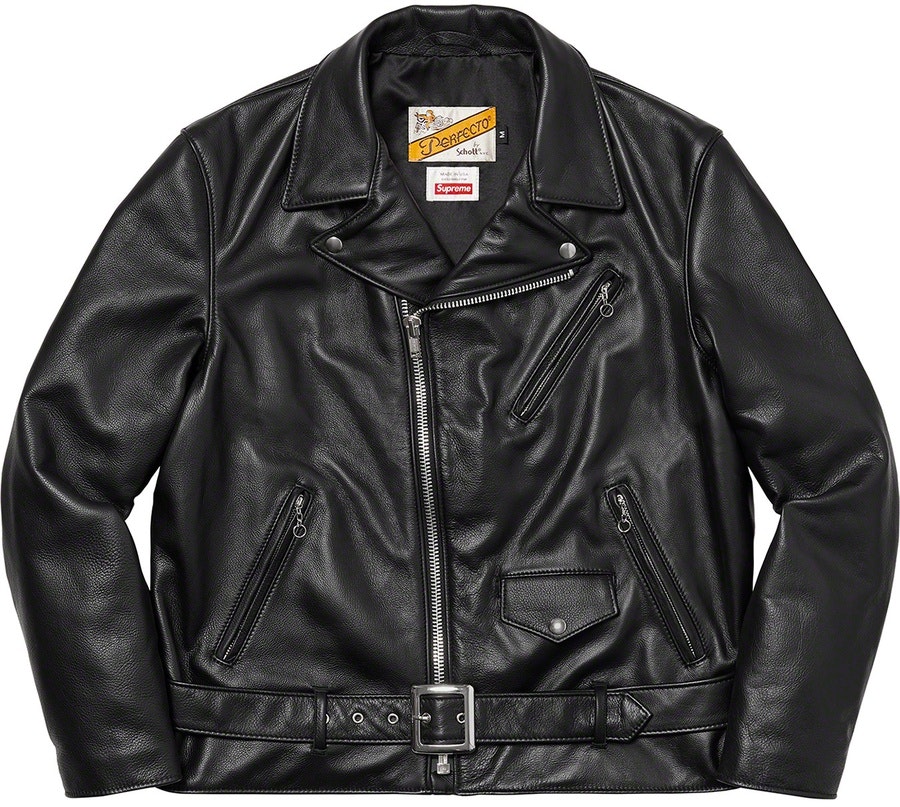 Supreme®/Schott® The Crow Perfecto Leather Jacket Black