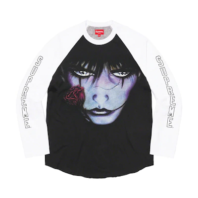 Supreme/The Crow Raglan L/S Top White Eyes