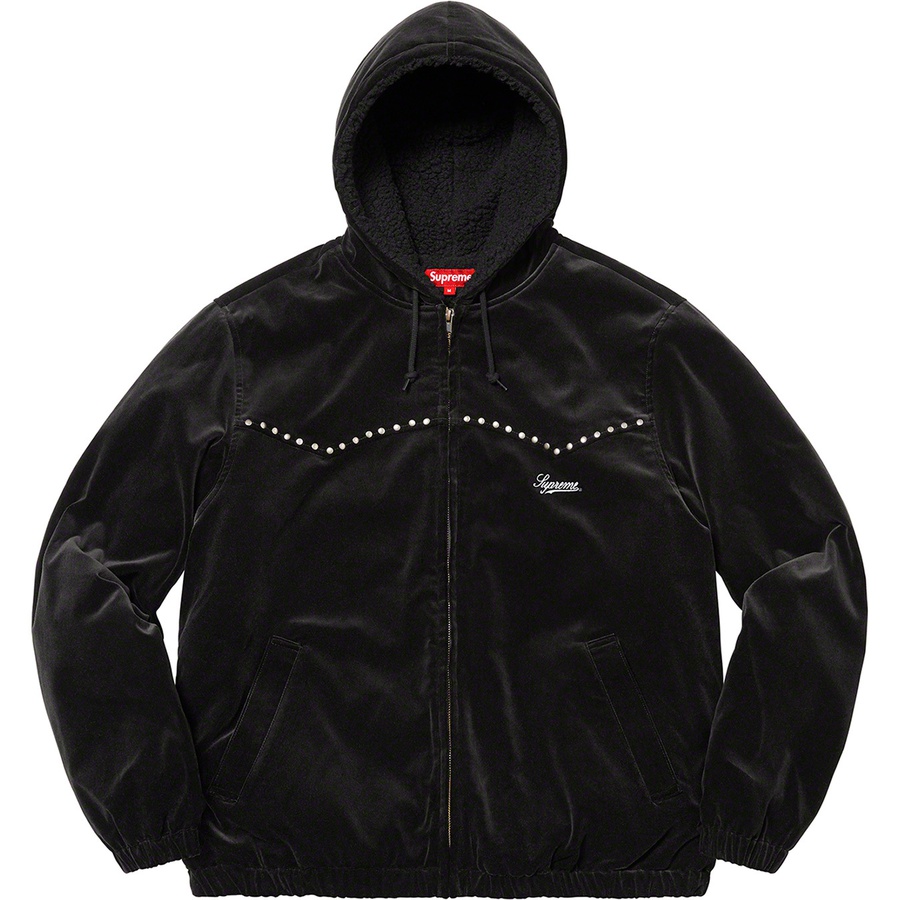 Buy Supreme Jaket Kerja Baldu Bertudung Studded Hitam