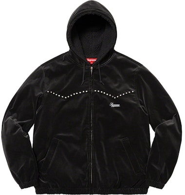 Supreme Jaket Kerja Baldu Bertudung Studded Hitam Buy Supreme Jaket Kerja Baldu Bertudung Studded Hitam