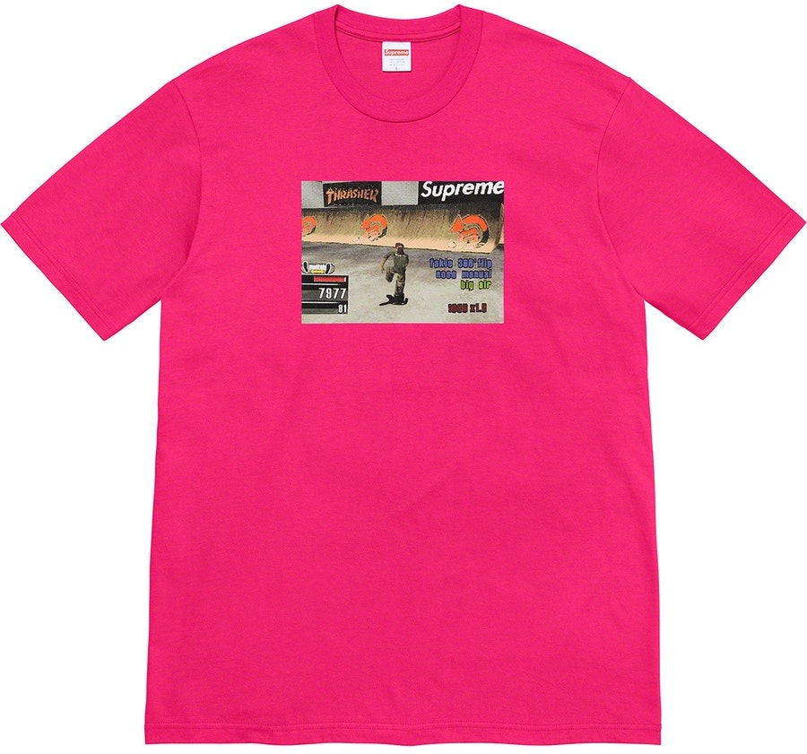 supreme-thrasher-game-tee-pink