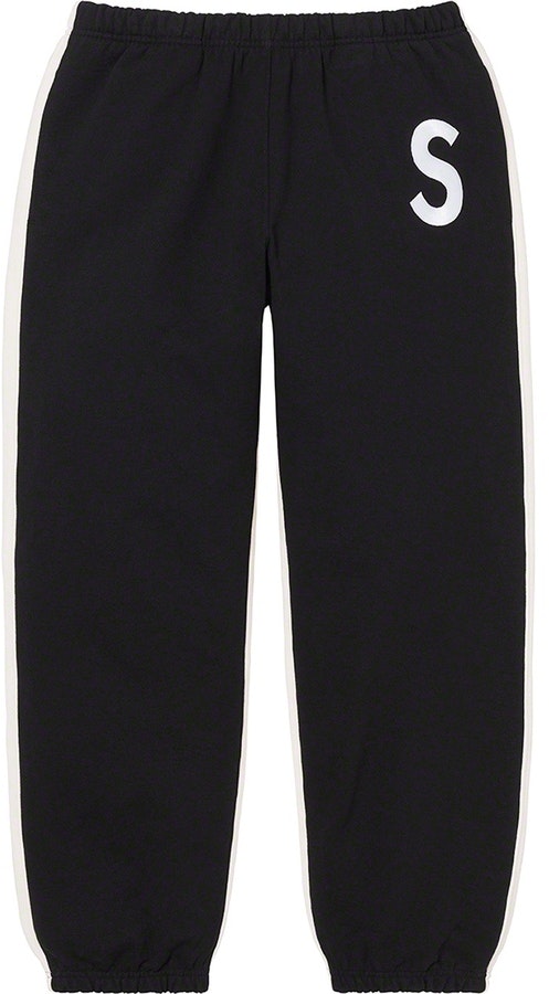 supreme-s-logo-split-sweatpant-black