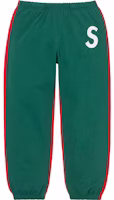 Supreme S Logo Split Sweatpant Dark Green