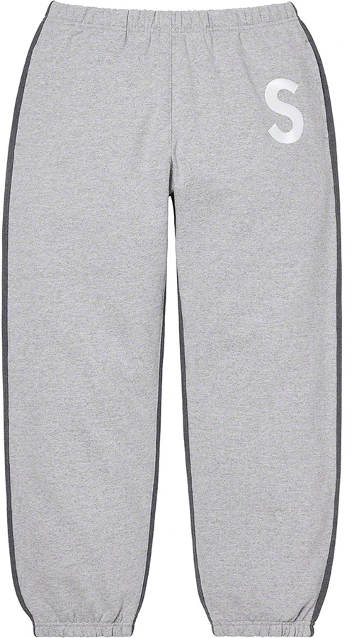 supreme-s-logo-split-sweatpant-heather-grey