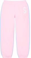Supreme S Logo Split Sweatpant Light Pink