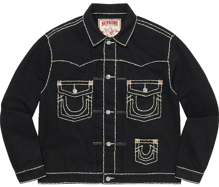 supreme-true-religion-denim-trucker-jacket-black-fw-21