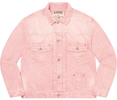 Supreme/True Religion Denim Trucker Jacket Pink (FW21)
